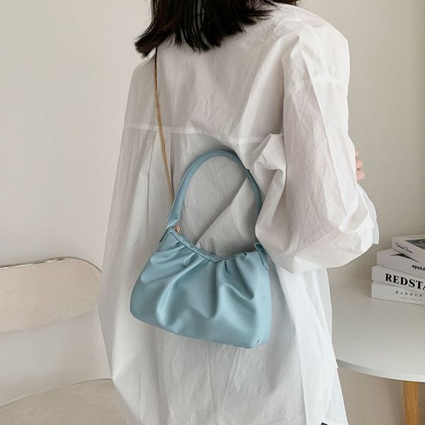 

simple fashion women mini shoulder crossbody bag solid color ladi underarm bags female small clutch purse pouch handbag