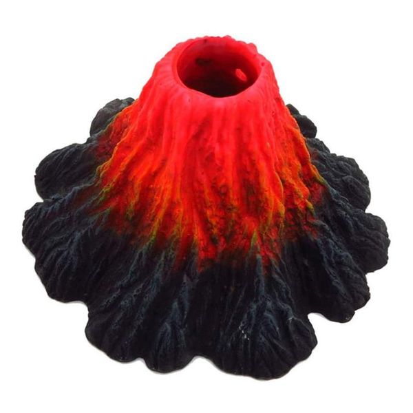

aquarium volcano fish tank bubbler decorations resin ornament for decoration