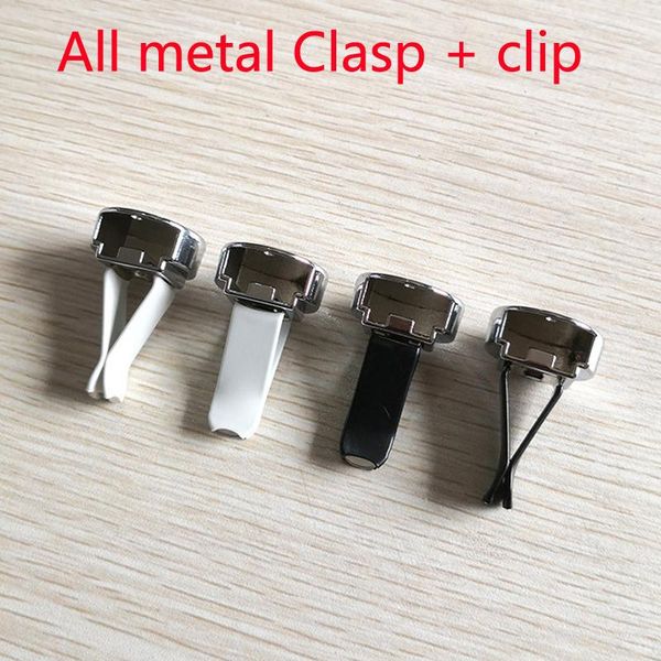 

5pcs all metal clasp + clip car air freshener diffuser conditioning vent auto perfume container case
