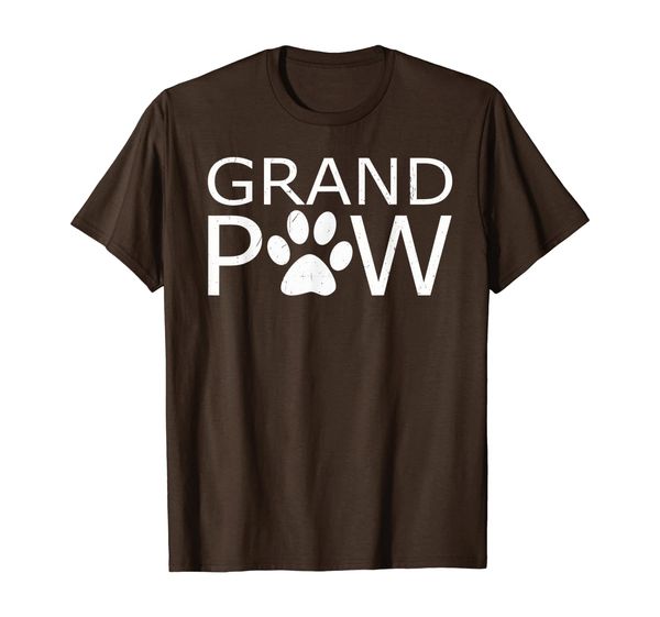 

Dog Grand Paw Puppy Lover shirt Grandparent Gift T-Shirt, White;black