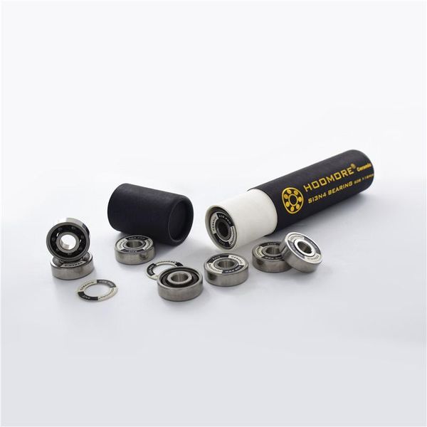 

si3n4 black ceramic 608 speed skating bearing 608rs 7-beads high inline skates race for track marathon road skateboarding