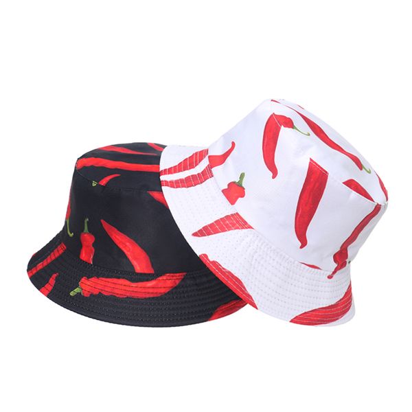 

fashion black white print bucket hats for women mens sun caps summer, Blue;gray