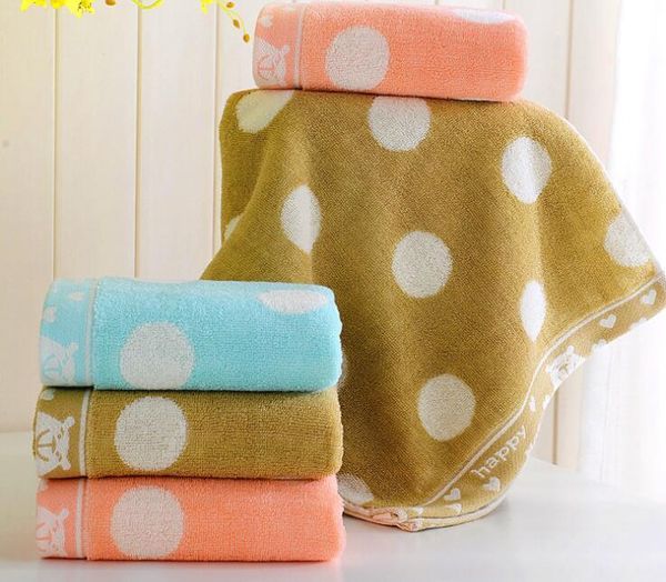 

towel 34x74cm dot cotton loop face hand hair terry washrag promotion gift family
