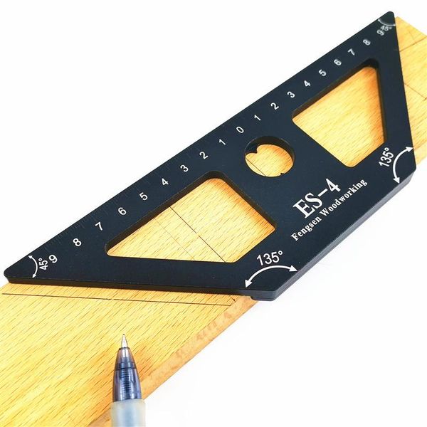 

professional hand tool sets woodworking line scribe ruler aluminum alloy multi-angle gauge divider calipers measuring tools 45 degree es-4