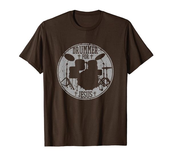 

drummer for jesus love music drum drumming christian cross t-shirt, White;black