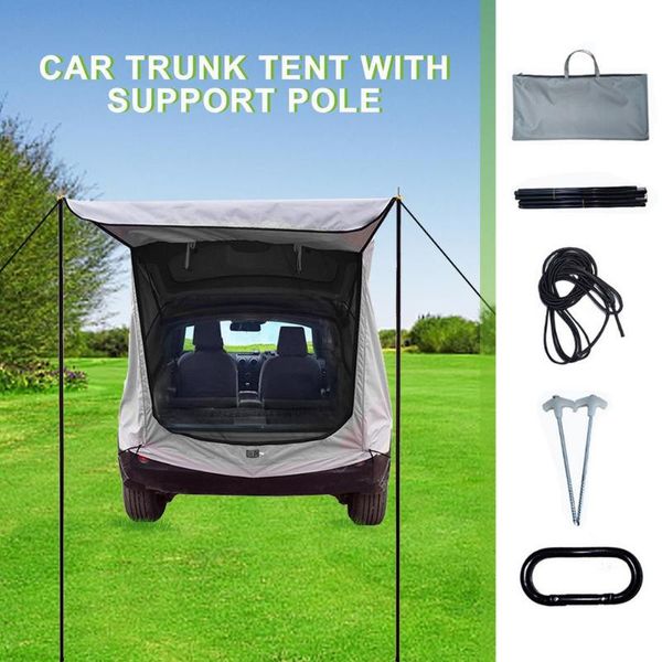 

tents and shelters suv car trunk tent outdoor sunshade travel camping tailgate bed rainproof tail extension
