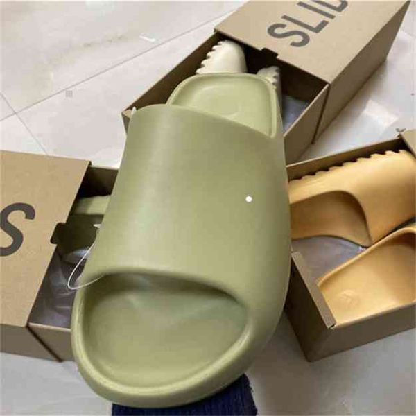 

yeesy slide foam bone black green fashion sports slippers white khaki men women indoor outdoor sandal basketball shoes football sneakers siz