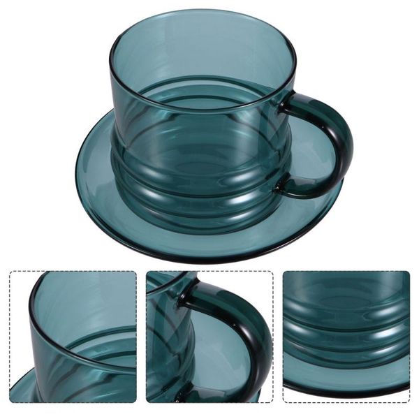

mugs 1 set coffee cup with saucer glass mug tea party water container