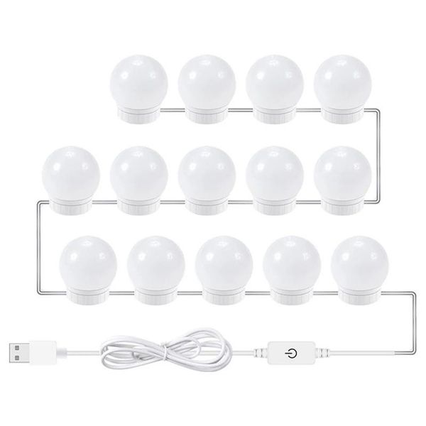 

compact mirrors -led vanity mirror lights kit with 14 dimmable light bulbs for makeup table set in dressing room lighting fixture stri