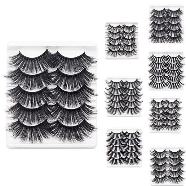

pairs 25mm fake eyelashes mink lashes natural dramatic volume extension false