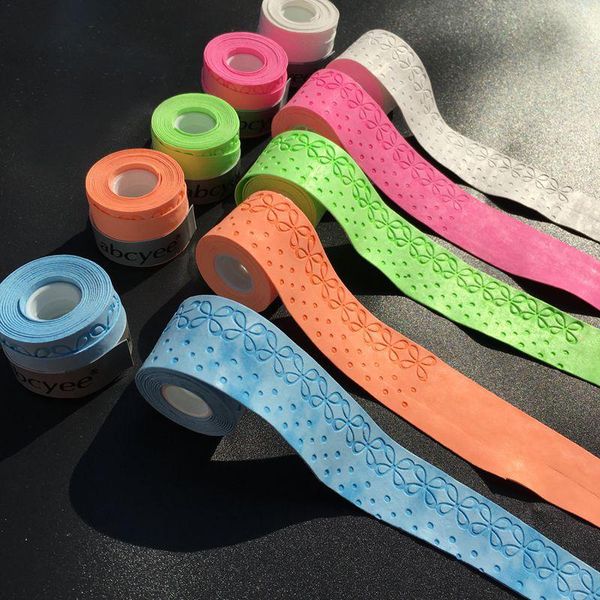 

10pcs floral designs tennis rackets replacement grip,badminton grips,bright assorted colors super thin 0.5mm grips sweatband, Yellow;black