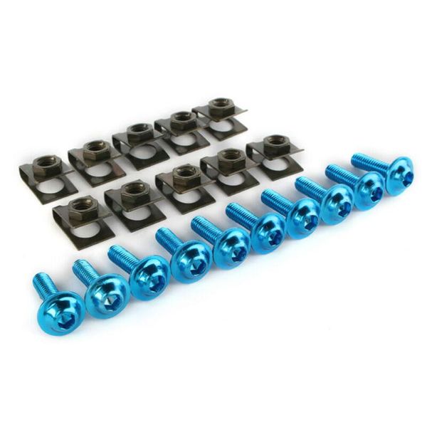 

other vehicle tools aluminum fastener clips screw rack plating 20pcs/set m5 body fairing bolts