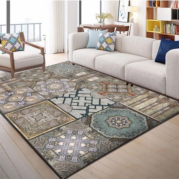 

carpets nordic pink gray marble pattern living room rug home carpet without lint anti-slip floor mat bedroom bathroom