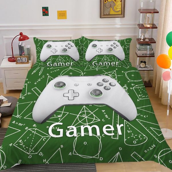 

bedding sets gamer gamepad game set boys men teens bedroom decor gift duvet comforter cover 2/3 pieces bedspread with pillowcases