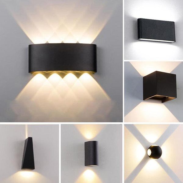 

modern led wall lamp indoor stair light fixture bedside loft living room up down home hallway garden porch decor