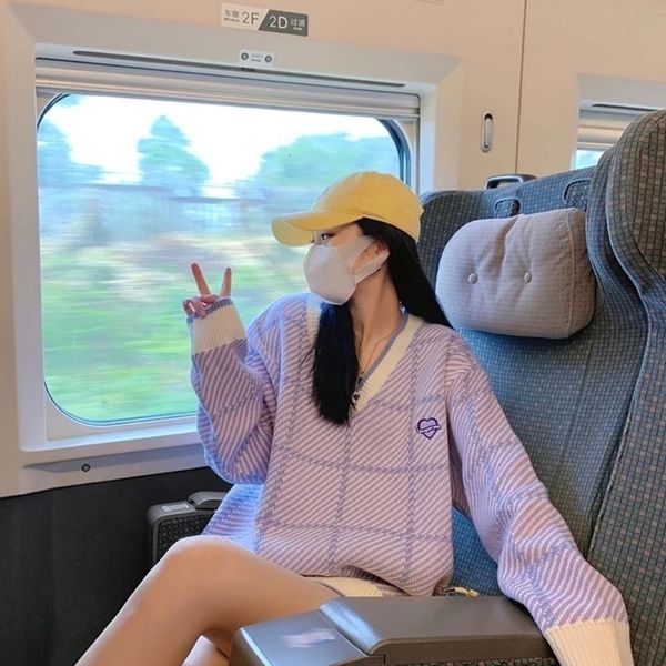 

women's sweaters sweater loose mesh female chess fall imn2, White;black