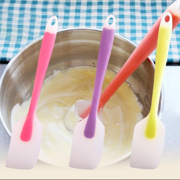 

elastic transparent multifunctional silicone cake spatula cream scraper buttter spoon home baking tools kitchen tool & pastry