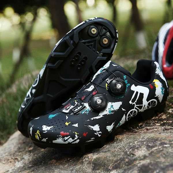 

cycling footwear 2021 ultralight self-locking pro men's shoes racing road bike triathlon bicycle lock sneakers zapatillas ciclismo, Black