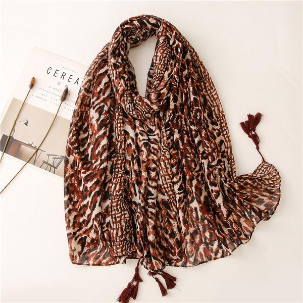 

scarves 10pcs/lot leopard print spring and summer soft temperament lady sunscreen cotton scarf fringed shawl beach, Blue;gray