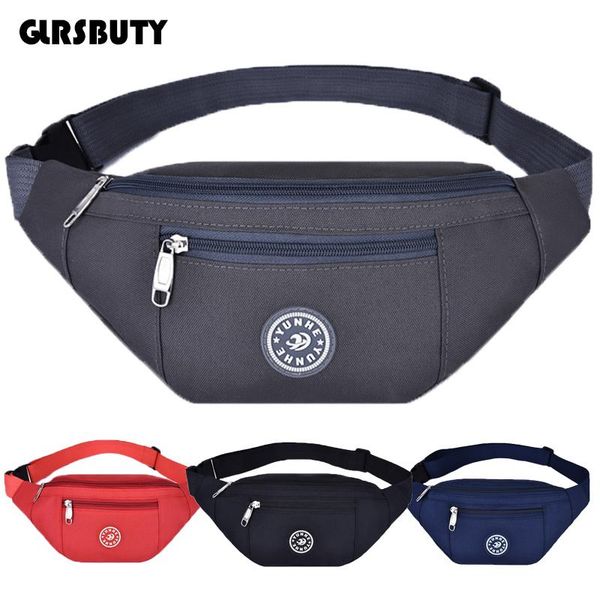 

nylon waist bag glrsbuty women belt men fanny pack fashion colorful bum travel purse phone pouch pocket bags