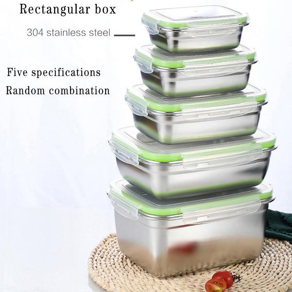 

lunch container stainless steel storage box for kids women men dinnerware sets