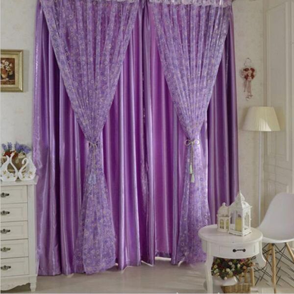 

curtain & drapes lovely 100x200cm circle bubble printed tulle voile door window balcony sheer panel screen curtains for living room