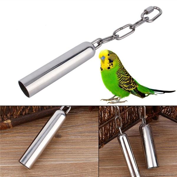 

other bird supplies pet stainless steel bell toys chew parrot hanging swing cockatiel parakeet j27 21 drop