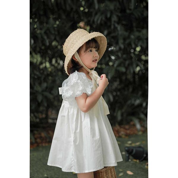 

toddler kids baby girls ruffle cotton linen elegant princess party dress clothes, Red;yellow