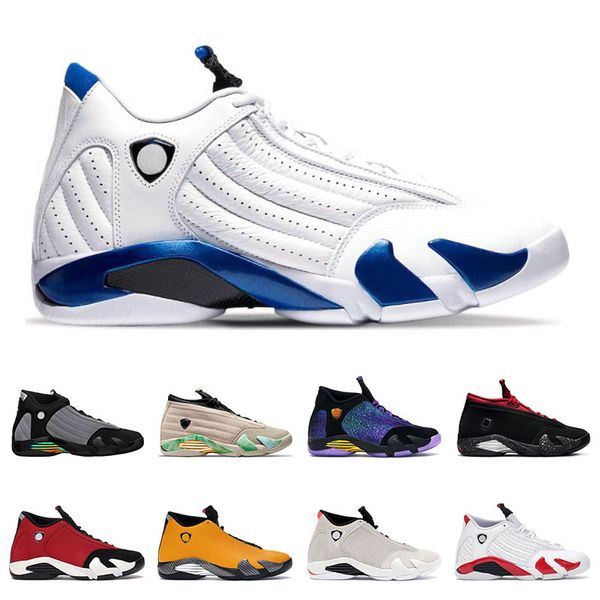 

men basketball shoes 14s jumpman 14 particle grey fortune red lipstick hyper royal university gold desert sand outdoor sports trainers size, White;red