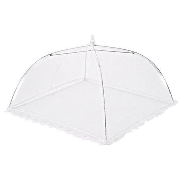 

mats & pads mesh food cover dish umbrella folding washable flies table white square screen tent trusted