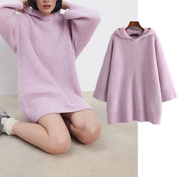 

casual women sweater dress hooded oversized cotton knitted mini long sleeve winter warm loose sweatshirt vestidos dresses, Black;gray