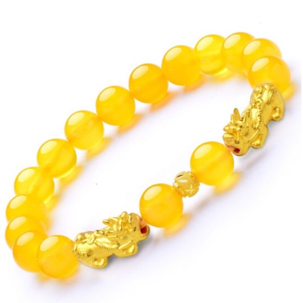 

fashion design bracelet natural red and black agate powder z pith vietnam s gold s men's women's friend's 8mm, Golden;silver