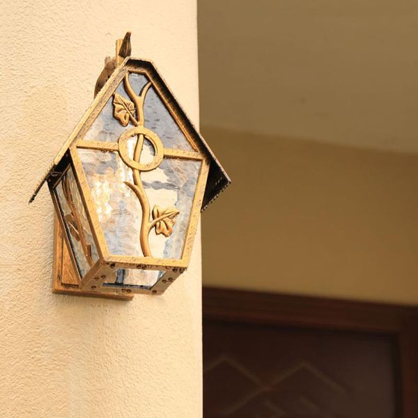 

aluminum and acrylic european style retro led wall lamp outdoor lights villa balcony garden lamps waterproof