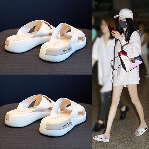 

slippers casuals women beach sandals without lacing pink shoes absorption house woman chue female luxury slipper tennis, Black