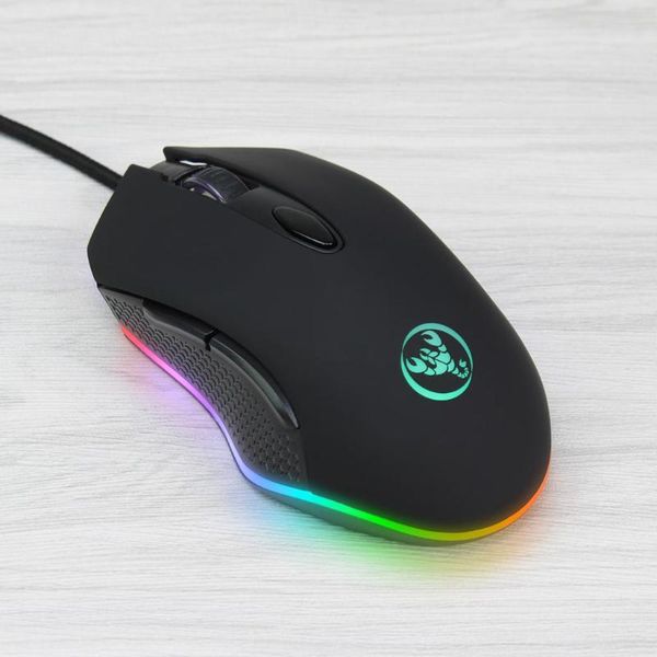 

6button led macro usb wired gaming mouse deskmice for pro gamer