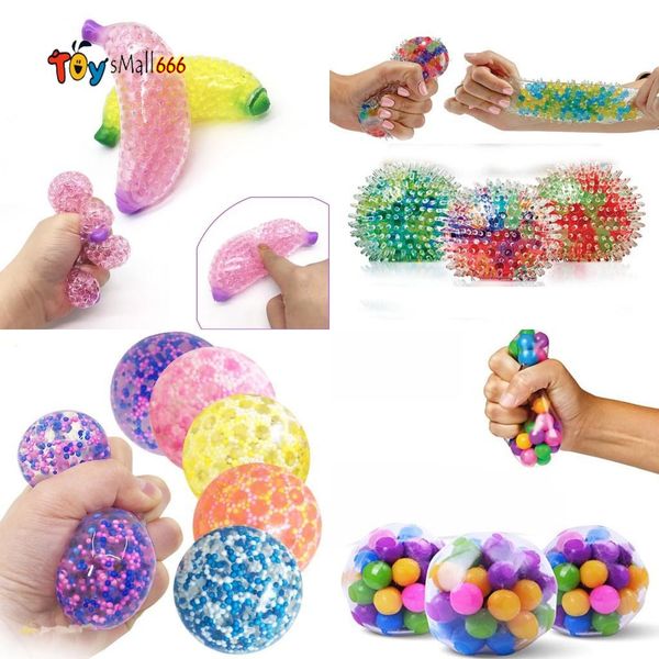 

clear stress balls colorful ball autism mood squeeze relief healthy toy funny gadget vent toy children christmas gift