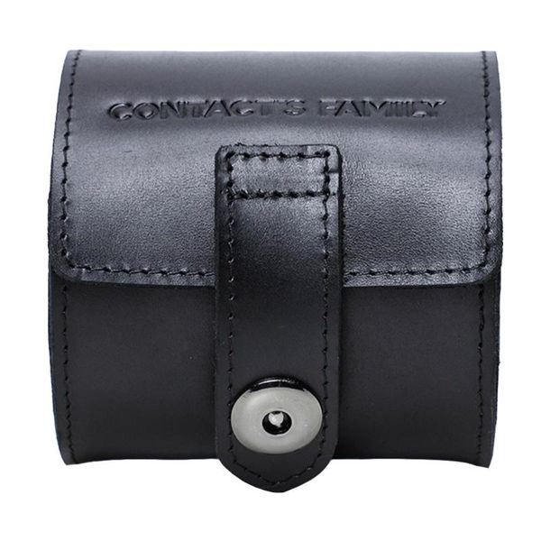 

watch boxes & cases vintage storage box portable travel wrist display case holder roll, Black;blue