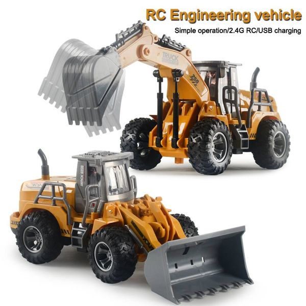 

RC Excavator 2.4Ghz 132 RC Engineering Car Remote Control Excavator Construction Vehicle RTR Model Toys for Kids Christmas Gift