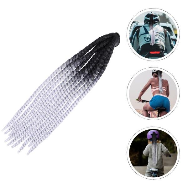 

motorcycle helmets helmet adornment fake braid wig durable decoration