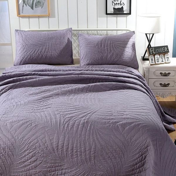 

comforters & sets quality cotton bedspread quilt set 3pcs coverlet quilted bedding solid embroidered quilts bed covers king queen size blank