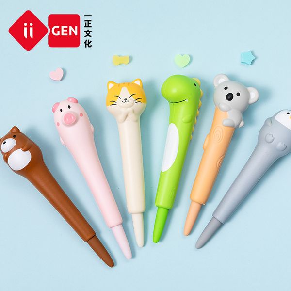 

is one stationery decomprsion neutral pen creative cute cartoon prsure reducing soft