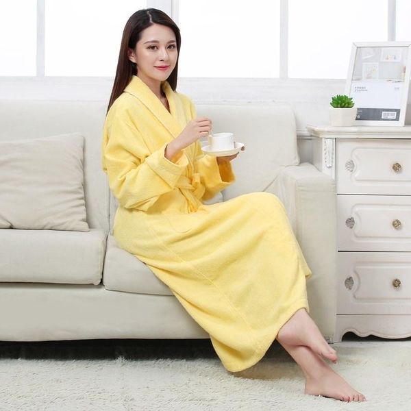 

women's sleepwear 100% cotton toweling terry long robe soft bath for women nightrobe female autumn winter casual home bathrobe, Black;red