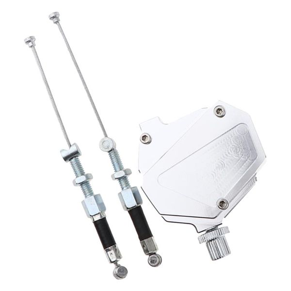 

handlebars cnc stunt clutch pull cable lever replacement easy system universal fit for motorcycles motorcross motorbike, silver