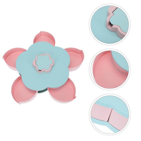 

gift wrap 1pc multi-grid candy box with phone holder petals rotating storage