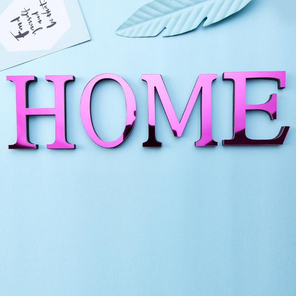 

wall stickers sticker plum acrylic english letters high 10cm diy personalized name mirror wedding birthday home decor