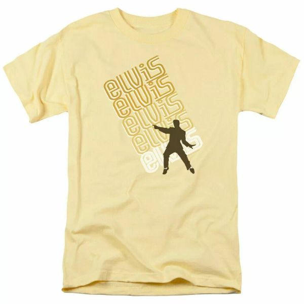 

elvis presley pointing t shirt mens licensed the king tee banana, White;black