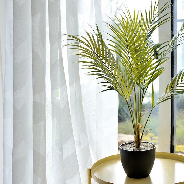 

simple pure color jacquard window screen curtain & drapes