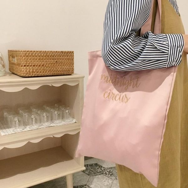 

evening bags 2021 fashion women shoulder polyester embroidery letter casual flap girls simple student handbags wild shopping