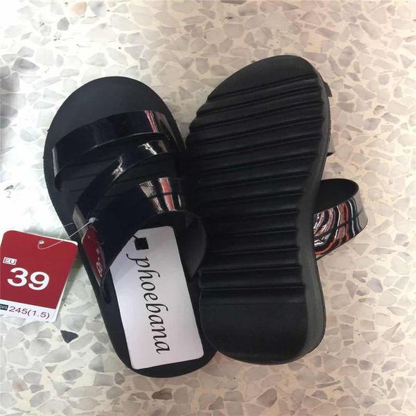 

slippers women lady fashion summer outside shoes outdoor black