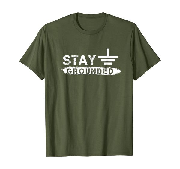 

Electrician Puns Stay Grounded Engineer T-Shirt, Mainly pictures